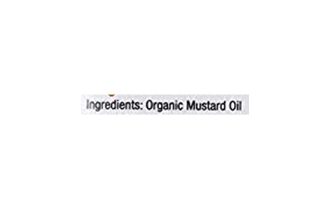 Erika Organics Organic Mustard Oil Cold Pressed   Plastic Bottle  1 litre